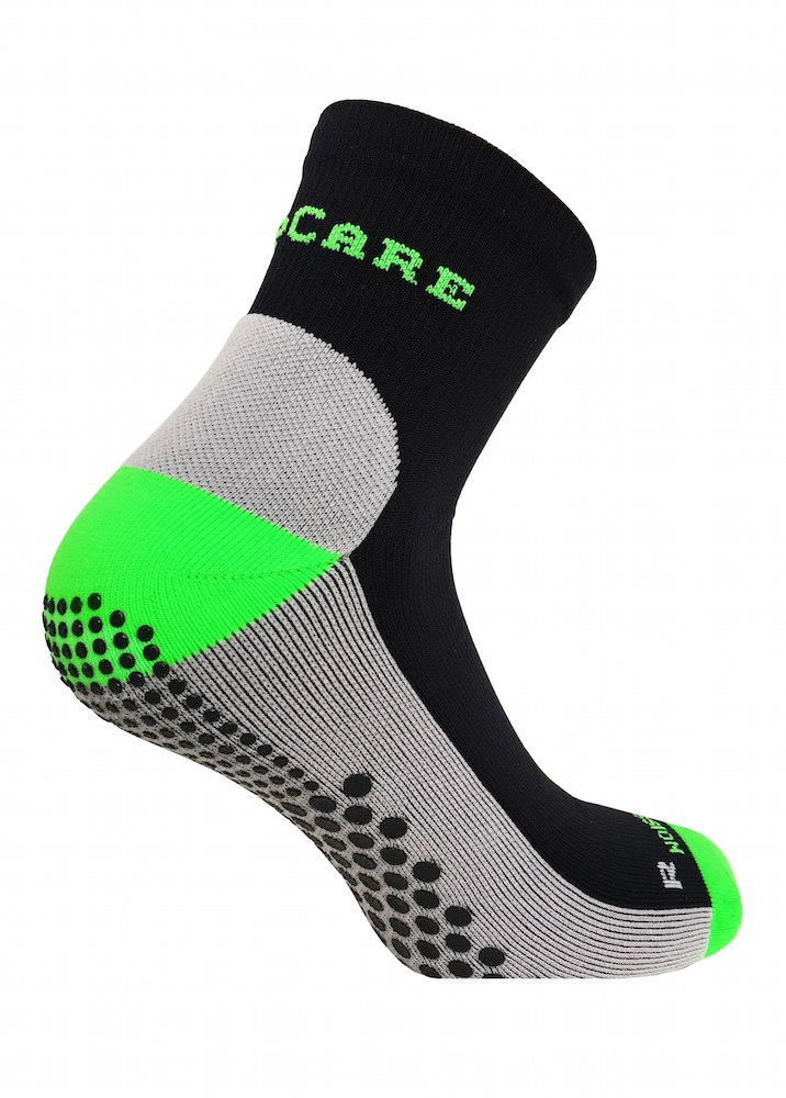 SupCare Grip compression socks (short), black and green